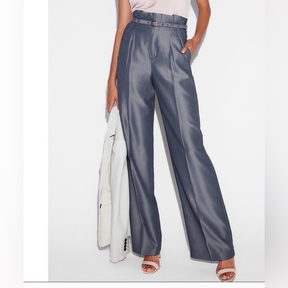 Express Wife Leg Belted Pants